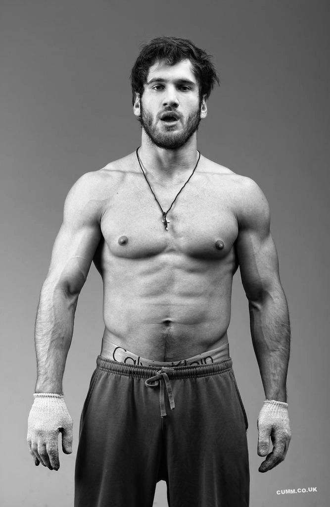 Athletic man outdoor adventure