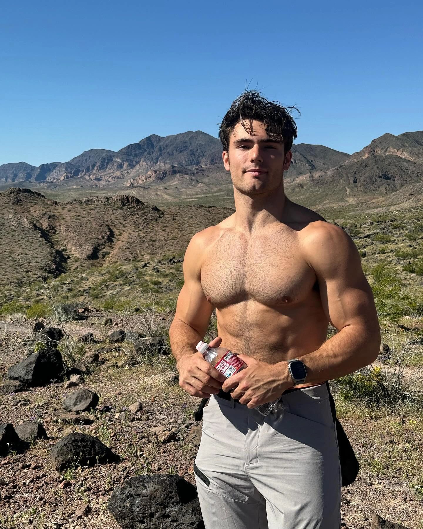 Athletic man outdoors